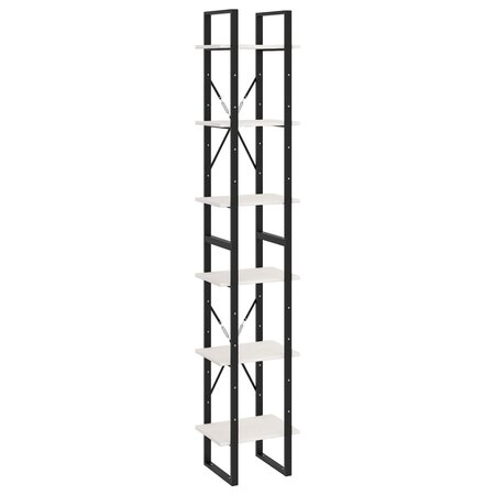 vidaXL Armoire haute Blanc 40x30x210 cm Bois de pin solide