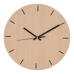Horloge ronde murale en métal avec structure en bois Ø 30 cm