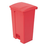 Poubelle de cuisine à pédale 87 litres rouge - jantex -  - polypropylène87495 x400x820mm