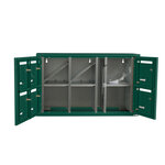 Bloc collectif Leabox  3x2  grade 3  simple face  intérieur  fixation murale  vert mousse ral 6005 finition brillante