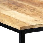 vidaXL Table de salle à manger 140x70x75 cm Bois manguier massif brut