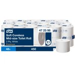 Papier toilette double épaisseur lotus nextturn compact - carton 48 rouleaux 450 feuilles - tork