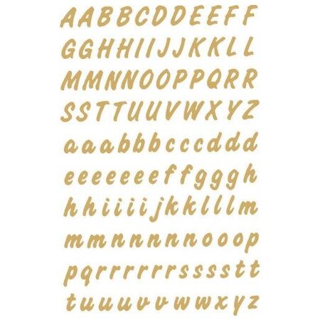 Lot de 2 panche étiquettes lettres A-Z H 8 mm Or sur film transparent HERMA