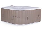Spa gonflable monac en pvc - 6 places - taupe/creme
