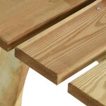vidaXL Banc de jardin 110 cm Bois de pin imprégné