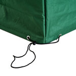 HOMCOM Housse de protection etanche pour meuble salon de jardin rectangulaire 210L x 140l x 80H cm vert