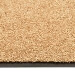 vidaXL Paillasson lavable Crème 60x90 cm