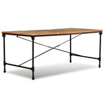 vidaXL Table de salle à manger Bois de récupération massif 180 cm