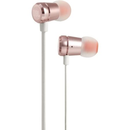 JBL T290RGD Ecouteurs Bluetooth intra-auriculaire filaire - Pure Bass - Rose Or