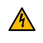 Panneau danger électrique- adhésif vinyle