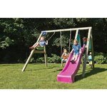 Glissière de toboggan en pehd rex 230cm violet