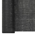 vidaXL Filet brise-vue Noir 1 8x10 m PEHD 195 g/m²