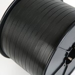 Lot de 2 feuillards pp manuel noir avec joues - 12 mm x 1400 m x 26 mm (ø)