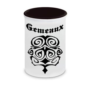 Pot à stylos en céramique  gémeaux cbkreation