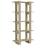 vidaXL Bibliothèque/Séparateur de pièce Chêne sonoma 80x30x160 cm