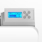 Radiateur électrique à inertie fonte aspen blanc fonte 2000w