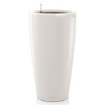 LECHUZA Jardinière Rondo 40 ALL-IN-ONE Blanc haute brillance 15740