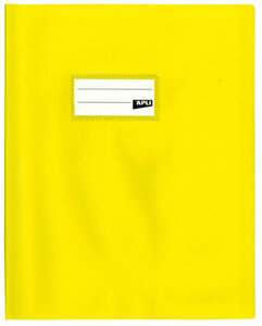 Lot De 10 X Protege Cahier Pvc 19/100 17X22 Jaune