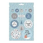 Livret D'Autocollants Foil Cosy Xmas