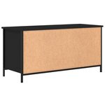 vidaXL Meuble TV Noir 100x40x50 cm Bois d'ingénierie