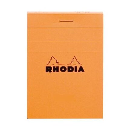 Bloc orange n°11 7 4x10 5 80f agrafées 80g q.5x5 rhodia