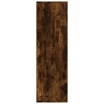 vidaXL Armoire à livres Chêne fumé 98x30x98 cm