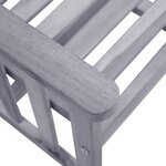 vidaXL Chaises de jardin avec table à thé 159x61x92 cm Bois d'acacia
