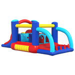 Happy Hop Château gonflable avec toboggan 529x252 5x215 cm PVC