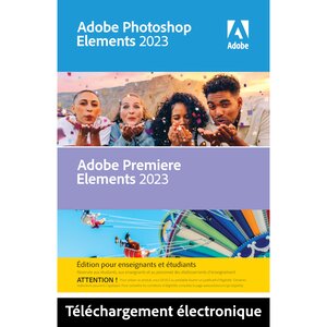 Adobe photoshop elements & premiere elements 2023 - education - licence perpétuelle - 2 mac - a télécharger