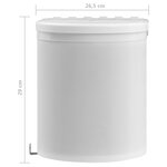 vidaXL Poubelle intégrée de cuisine Plastique 12 L