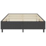 vidaXL Sommier tapissier Gris Tissu 140 x 200 cm