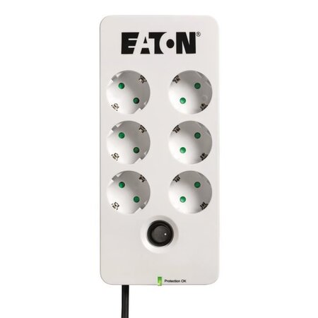 Eaton pb6d protection surtension noir  blanc 6 sortie(s) ca 220 - 250 v 1 5 m