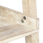 vidaXL Étagère à échelle Blanc 75x37x205 cm Bois de manguier solide