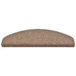 vidaXL Tapis autoadhésifs de marches 5 Pièces Crème 65x21x4 cm Aiguilleté
