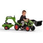 CLAAS Tractopelle a pédales Arion 410 avec excavatrice