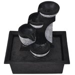 vidaXL Fontaine d'intérieur avec lampe LED Polyrésine