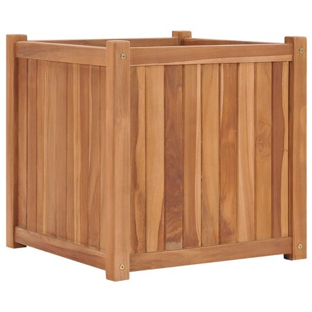 vidaXL Lit surélevé 50x50x50 cm Bois de teck solide
