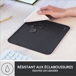 Tapis de souris durable - logitech - série studio - glissement facile - graphite