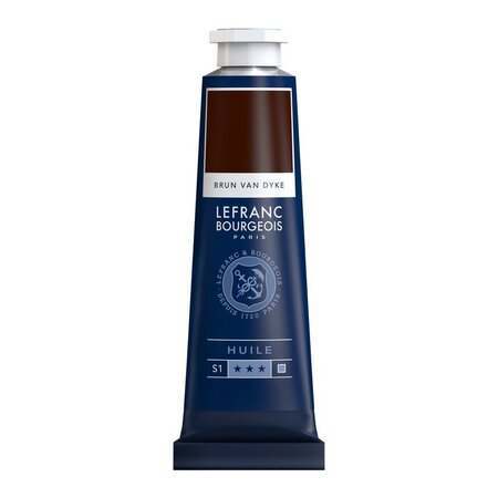 Peinture à l'huile en tube brun van dyck 40ml - lefranc & bourgeois