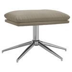 vidaXL Repose-pied Gris clair 60x60x35 cm Tissu microfibre