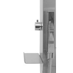 vidaXL Douche d'extérieur Acier inoxydable Incurvé