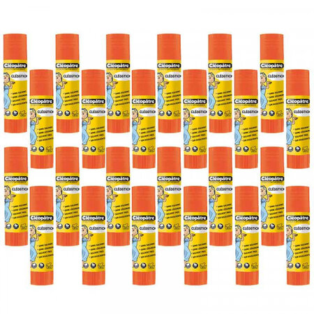 Lot de 24 bâtons de colle cléostick - 8g - cléopâtre