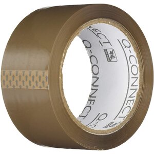 Ruban adhésif pp 60 microns sans solvant silencieux 50mmx66m havane q-connect