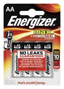 Blister de 4 Piles Max LR6 AA ENERGIZER