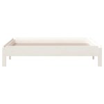 vidaXL Lit empilable Blanc 100x200 cm Bois de pin massif