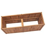 vidaXL Lit surélevé de jardin 150x50x70 cm Bois de teck solide