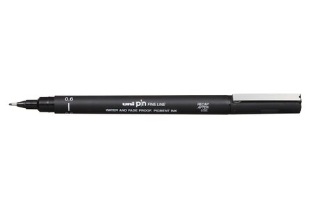 Feutre technique 0,6mm PIN 06200 Pte calibrée Noir UNI-BALL
