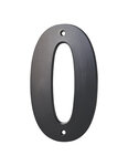 THIRARD - Chiffre 0 à visser  alliage  H.80mm  noir
