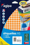 2940 Étiquettes Orange Ø 8