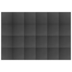 vidaXL Tapis de sol 24 Pièces 8 64㎡ Mousse EVA Noir